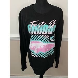 NWT Fast & Furious Men’s Fleece Crewneck Pullover Size Medium